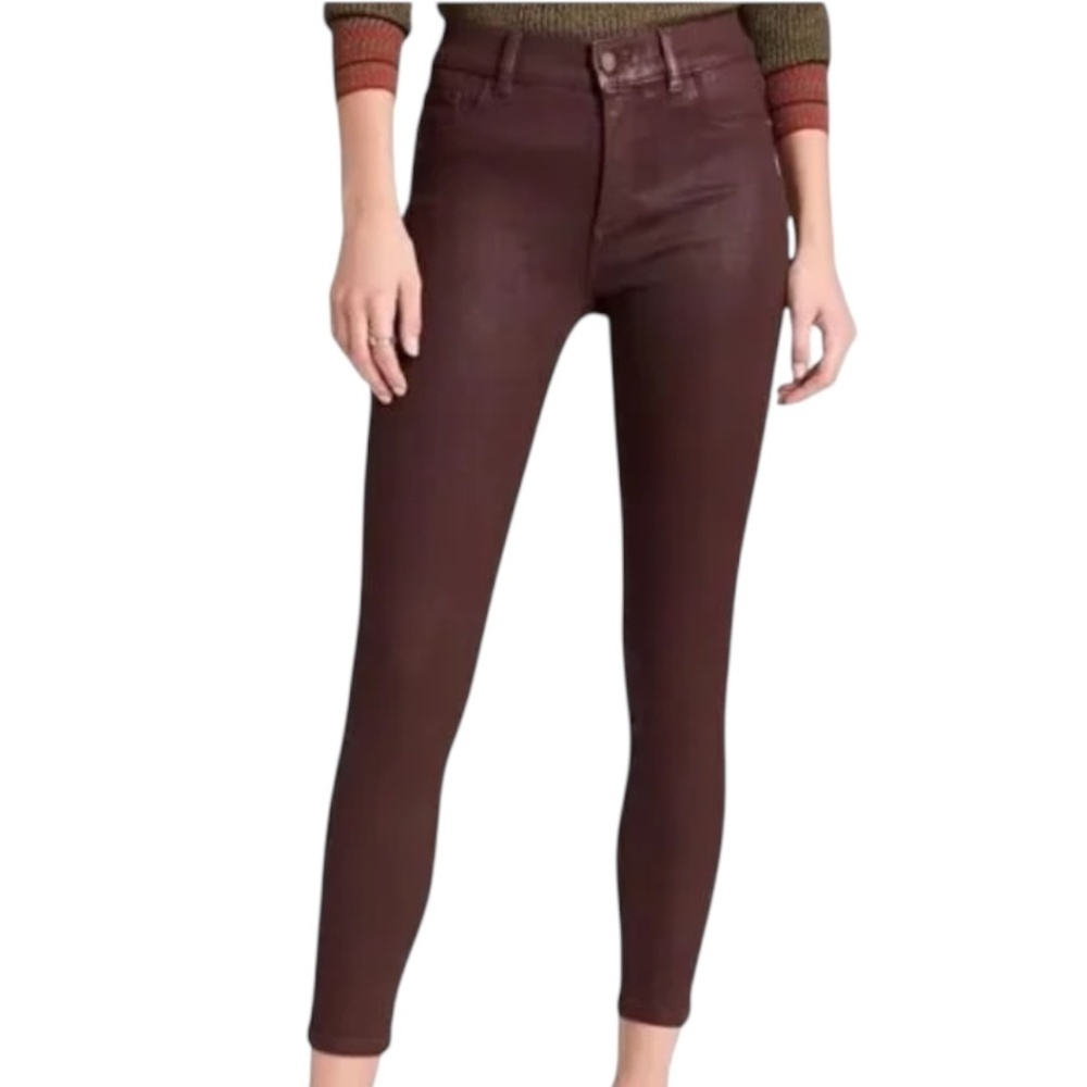 DL1961 FLORENCE SKINNY MID-RISE ANKLE JEANS IN DARK SEQUOIA
